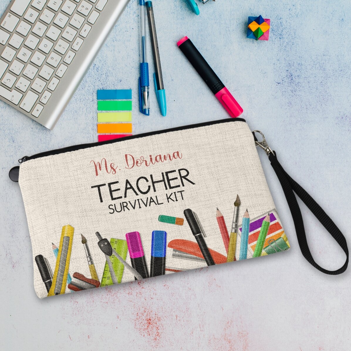 Kit pour enseignants personnalisé avec un texte - Kit de survie