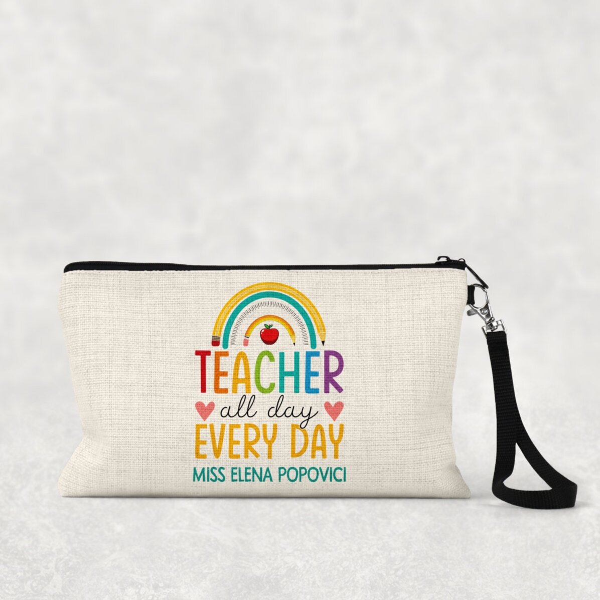 Kit pour enseignants personnalisé avec le texte « Teacher all day »
