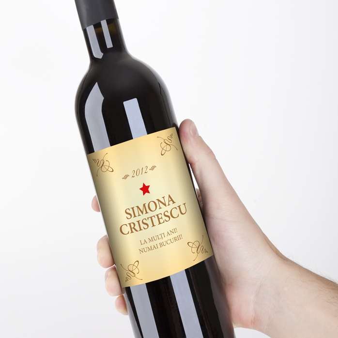 Vin personnalisé - Classic Birthday