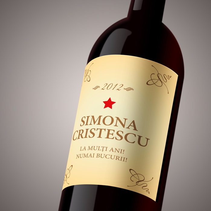 Vin personnalisé - Classic Birthday