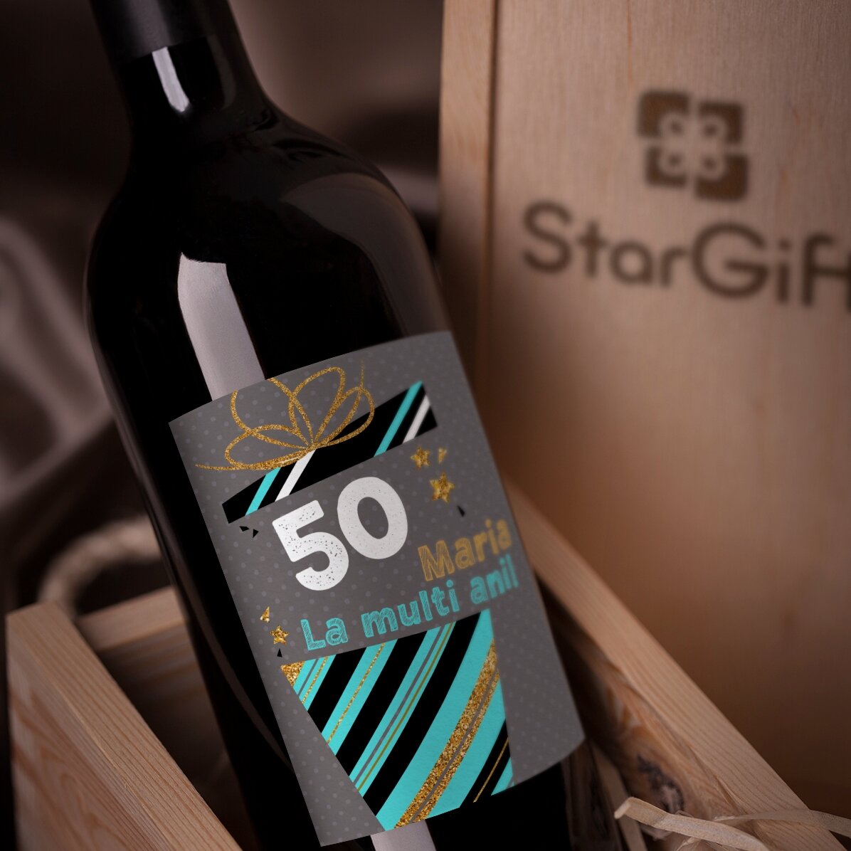 Vin personnalisé avec un message - Cadeau d