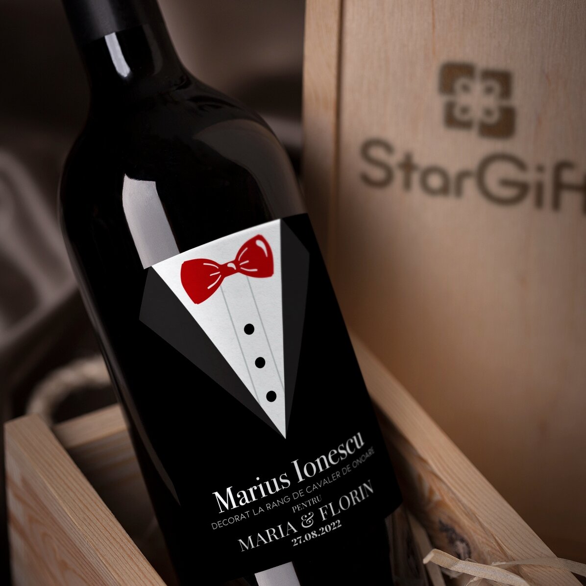 Vin personnalisé avec inscription - Garçon d