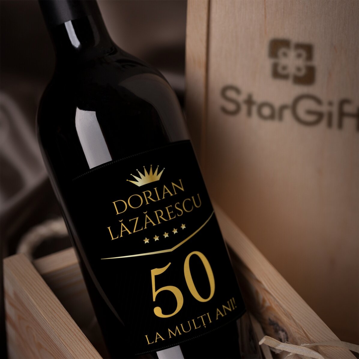 Vin personnalisé avec un message pour un anniversaire - Cadeau haut de gamme