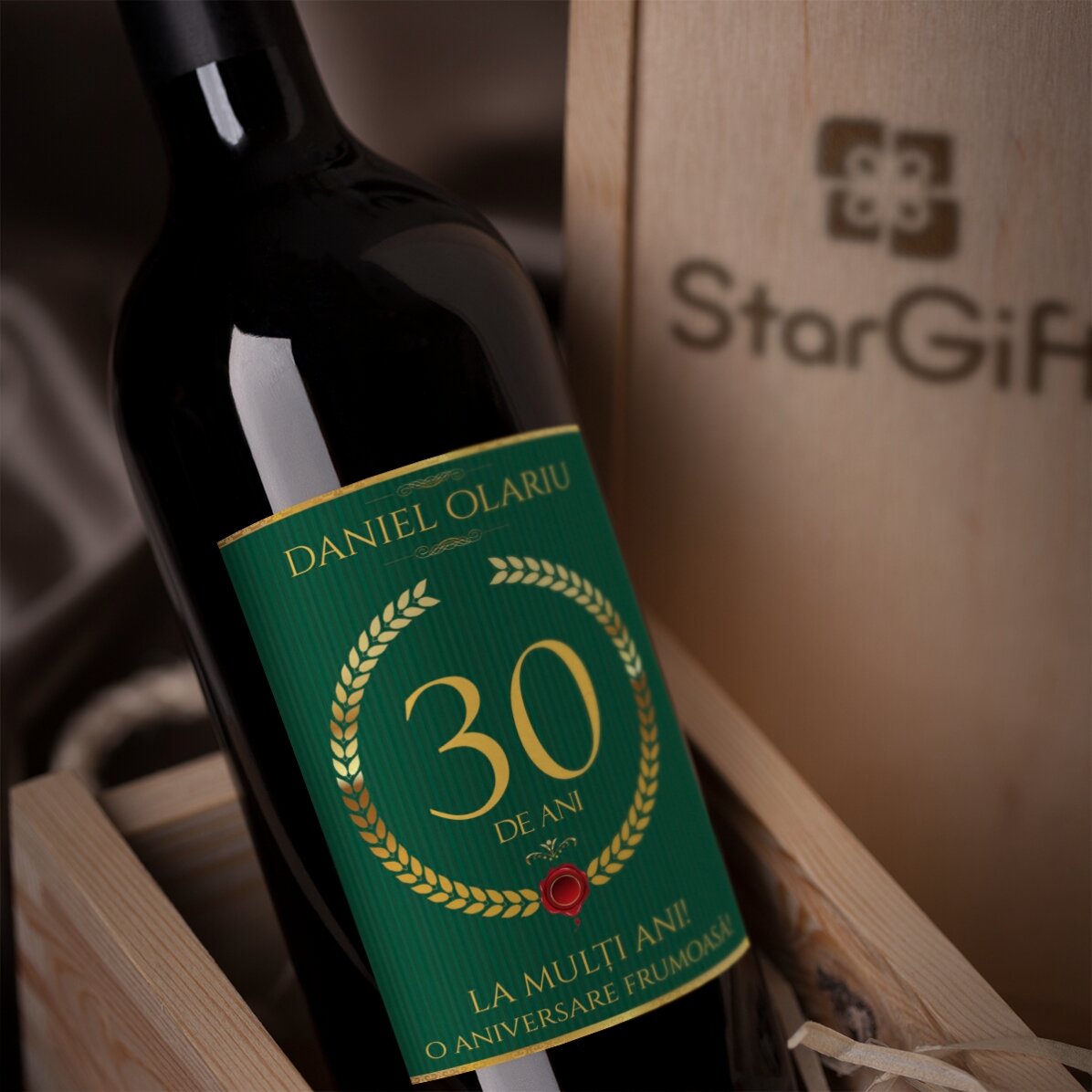 Vin personnalisé avec un message - Cadeau spécial