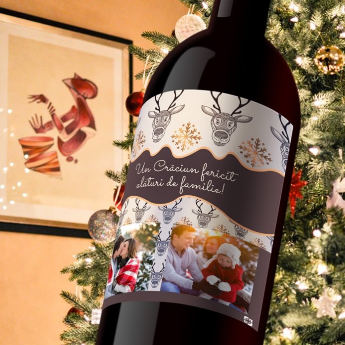 Vin personnalisé « Golden Antlers »