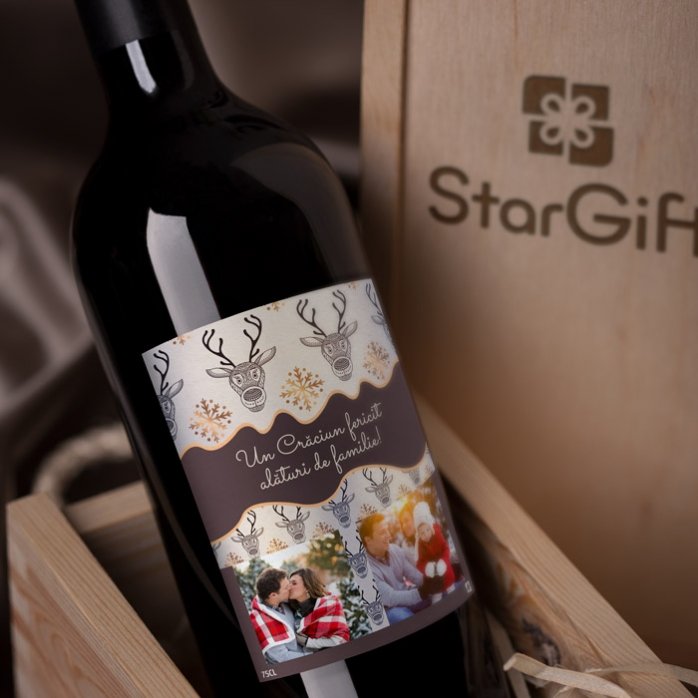 Vin personnalisé « Golden Antlers »