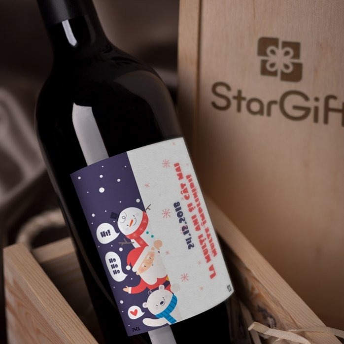 Vin personnalisé - Père Noël