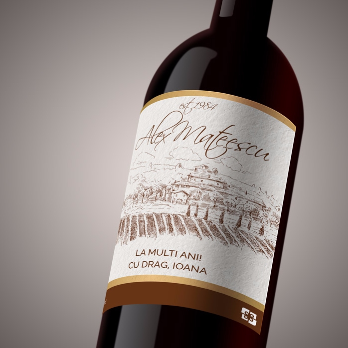 Vin personnalisé - millésime haut de gamme