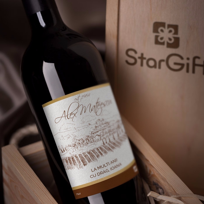 Vin personnalisé - millésime haut de gamme