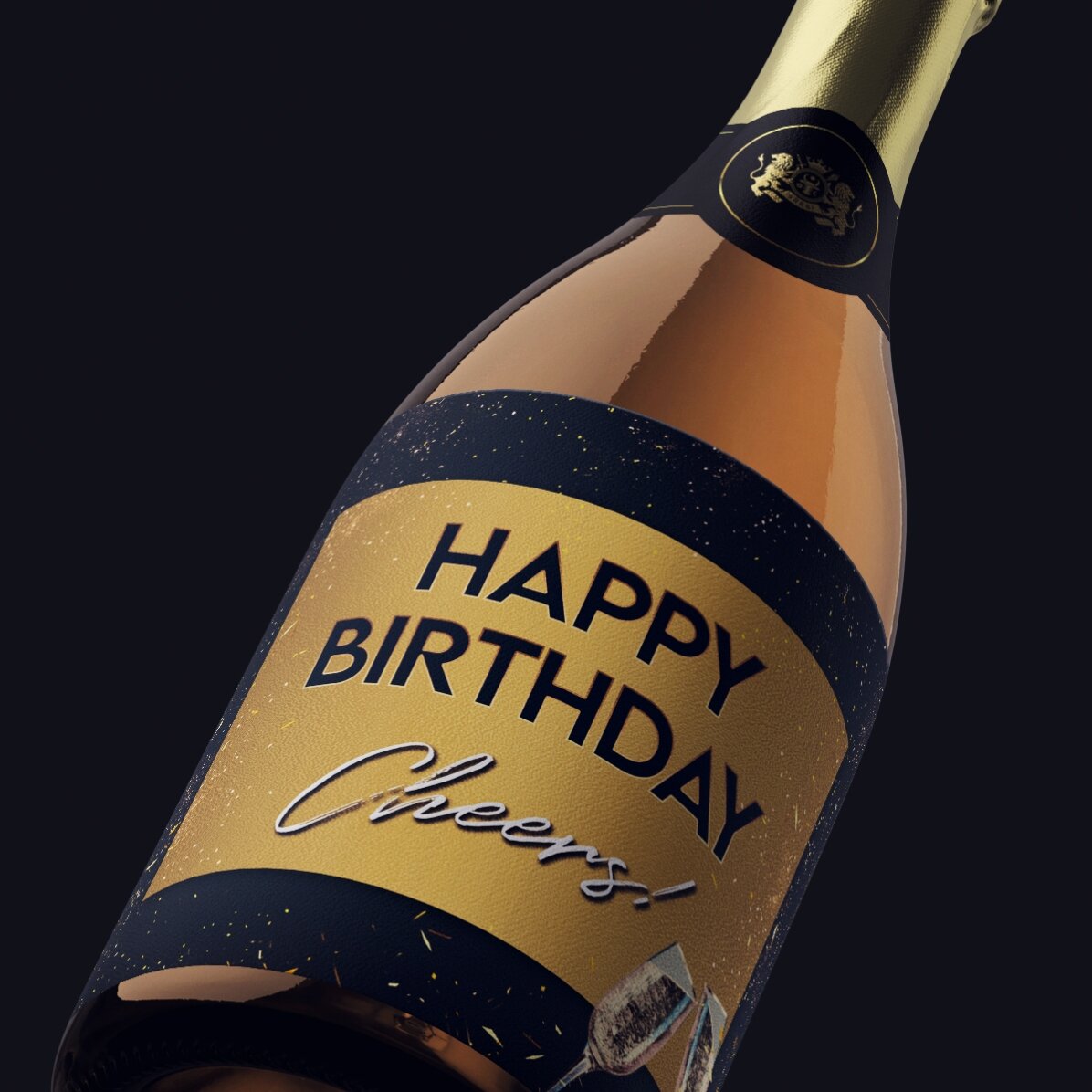 Vin mousseux personnalisé - Fête d