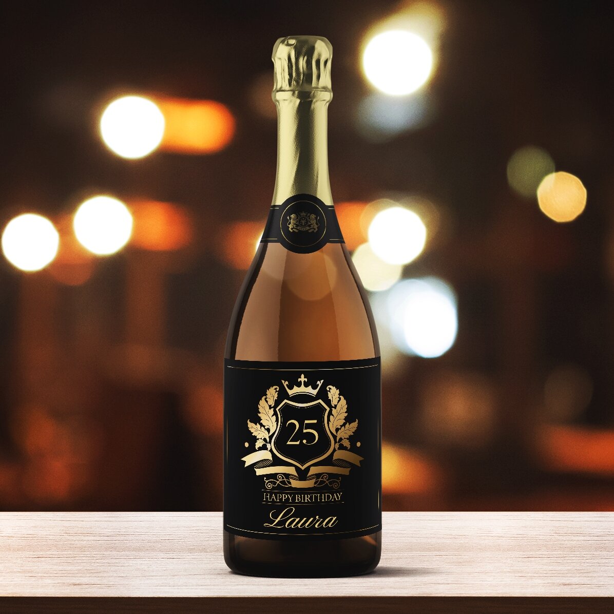 Vin mousseux personnalisé avec un message - Royalty