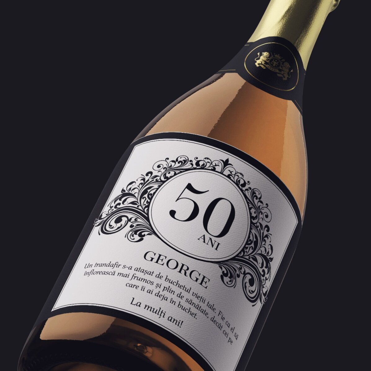 Vin mousseux personnalisé avec un message - Classic