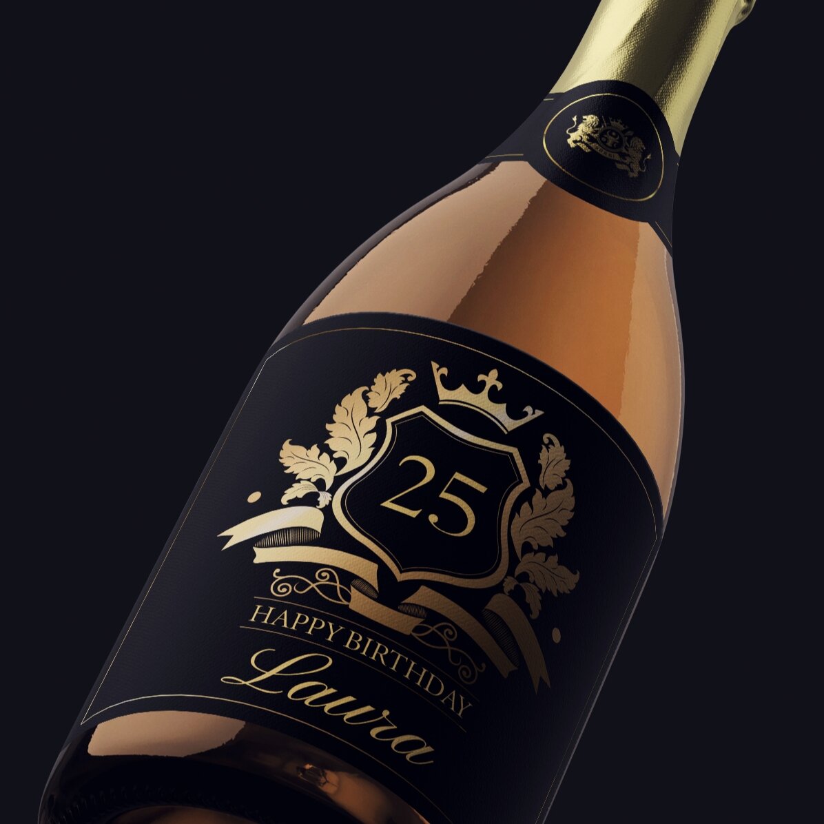 Vin mousseux personnalisé avec un message - Royalty