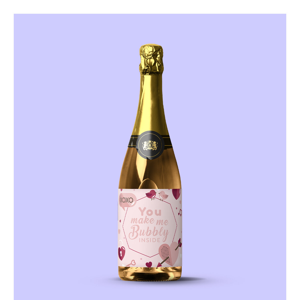 Vins personnalisés avec des messages d